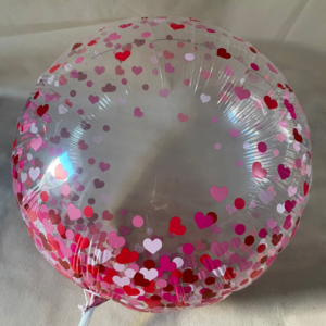 Ball of hearts filled with air
