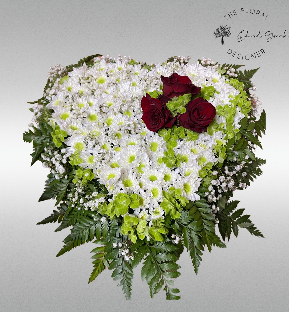 Funeral Flower Heart