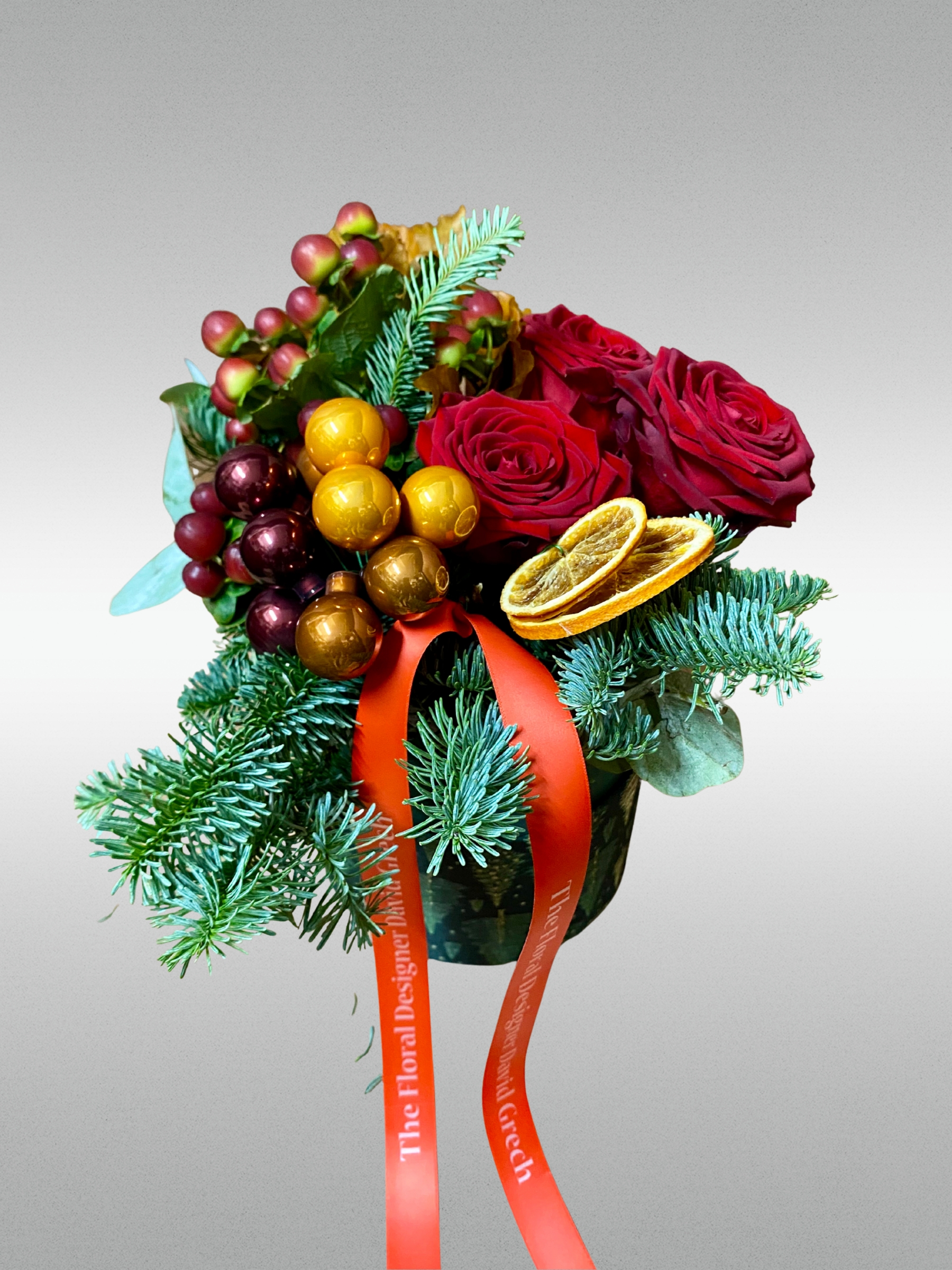 Christmas flower hat box Christmas flower hat box