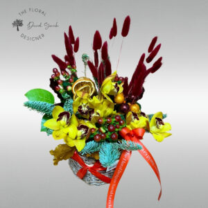 Christmas flower basket Florist David grech